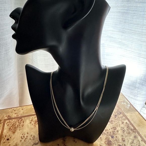 Sterling Silver Silpada Multi Strand Ball Necklace - Picture 2 of 6